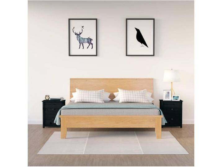 2er-Set Nachttische Nachtschrank Schwarz 50x35x61,5 cm Massivholz Kiefer -RN11637 2er-Set Nachttische Nachtschrank Schwarz 50x35x61,5 cm Massivholz Kiefer -RN11637 von Kauf-Unique Marketplace