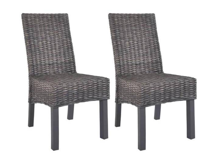 2er-set-Stühle Esszimmerstühle Braun Kubu Rattan und Mango Holz -gkd811131 von Kauf-Unique Marketplace