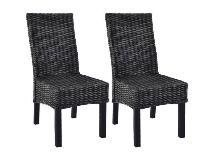 2er-set-Stühle Esszimmerstühle Schwarz Kubu Rattan und Mango Holz -gkd803139 von Kauf-Unique Marketplace