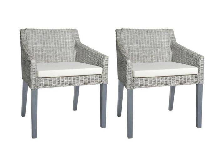 2er-set-Wohnzimmerstühle Esszimmerstühle mit Kissen Grau Natur Rattan -gkd764258 von Kauf-Unique Marketplace