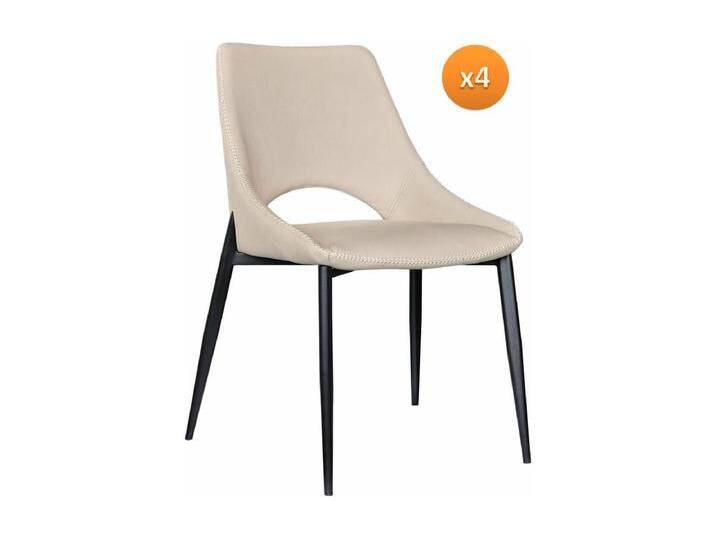 4-er Set Polsterstühle karamellfarben 4-er Set Polsterstühle karamellfarben von Kauf-Unique Marketplace