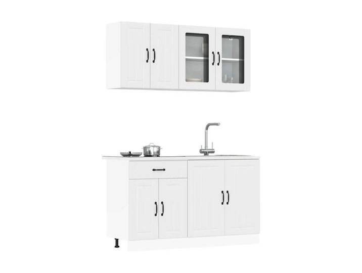 4-tlg. Küchenschrank-Set Lucca Weiß Holzwerkstoff von Kauf-Unique Marketplace