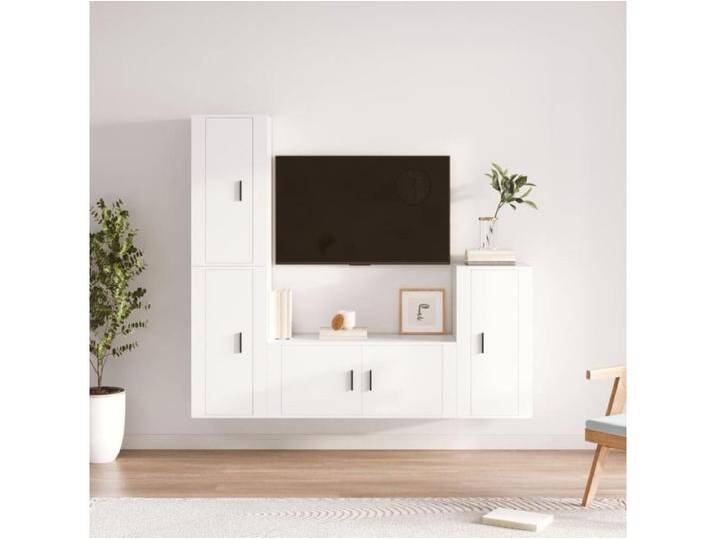 4-tlg. TV-Schrank-Set,TV-Möbel Weiß Holzwerkstoff -gkd166784 von Kauf-Unique Marketplace