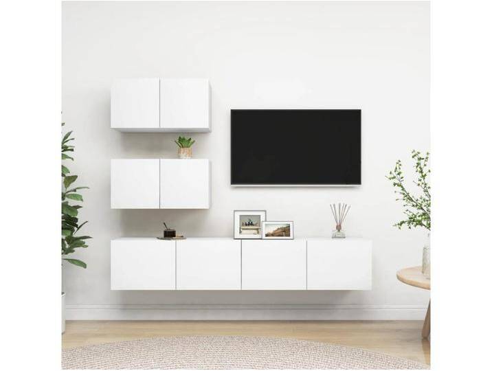 4-tlg. TV-Schrank-Set,TV-Möbel Weiß Holzwerkstoff -gkd561882 von Kauf-Unique Marketplace