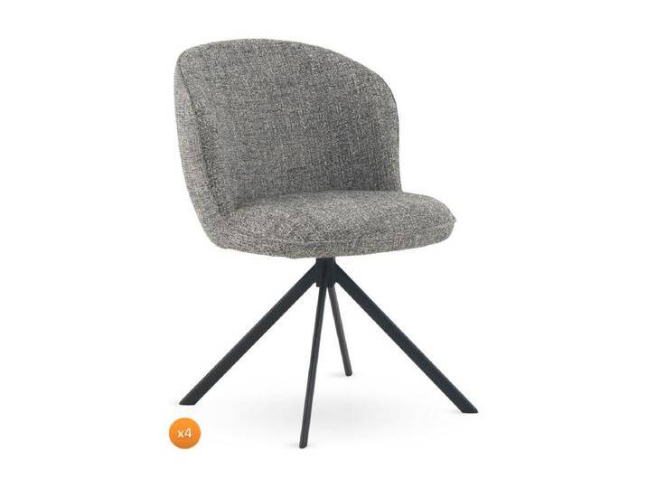 4er-Pack Polsterstühle Tweed grün meliert von Kauf-Unique Marketplace