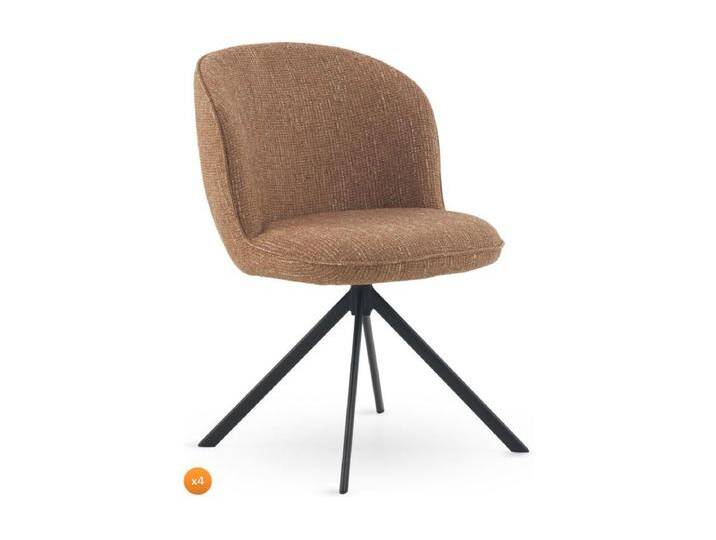 4er-Pack Polsterstühle Tweed terracotta meliert von Kauf-Unique Marketplace