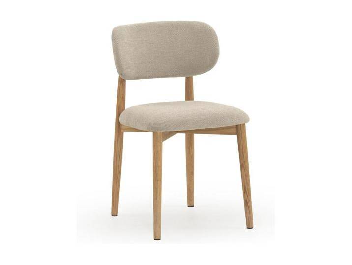 4er-Pack Stühle Eiche natur gepolstert in beige von Kauf-Unique Marketplace