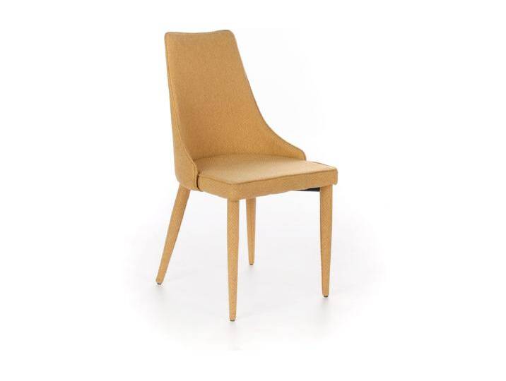4er Set gelbe Polsterstühle Edera , moderne Stoffsessel, 46x46 cm, 91h von Kauf-Unique Marketplace
