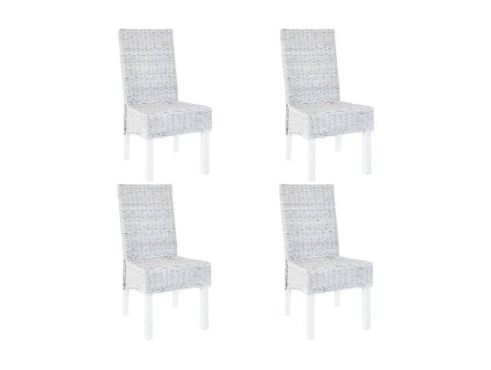 4er-set-Stühle Esszimmerstühle Hellbraun Kubu Rattan und Mangoholz -gkd847591 von Kauf-Unique Marketplace