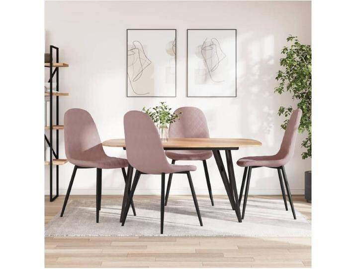 4er-set-Stühle Esszimmerstühle Rosa Samt -gkd715563 von Kauf-Unique Marketplace