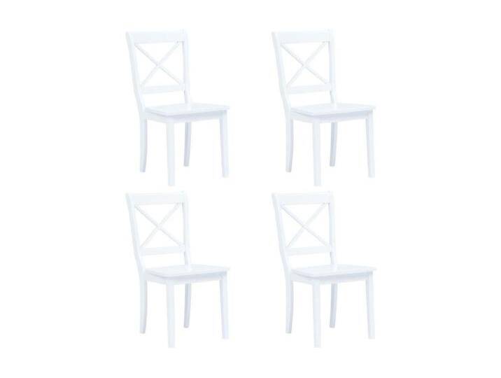 4er-set-Stühle Esszimmerstühle Weiß Gummiholz Massiv -gkd359062 von Kauf-Unique Marketplace