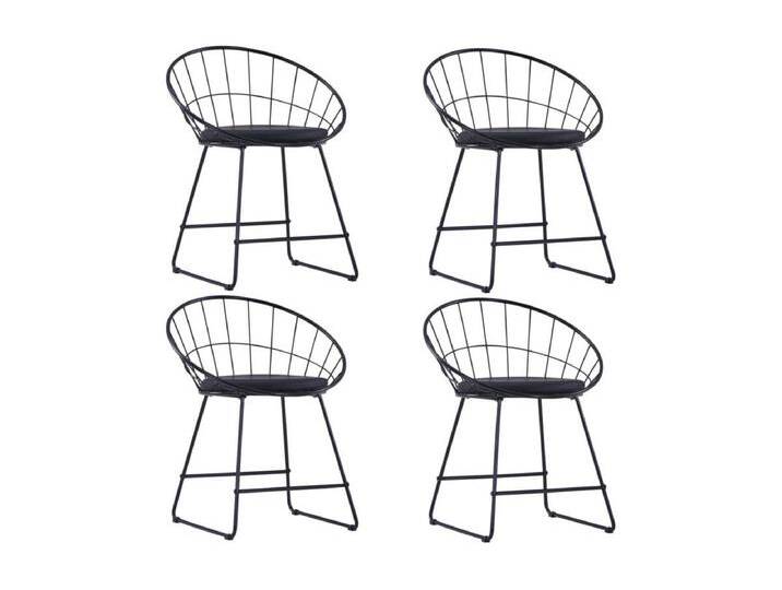 4er-set-Wohnzimmerstühle Esszimmerstühle mit Kunstledersitzen Schwarz Stahl -gkd846886 4er-set-Wohnzimmerstühle Esszimmerstühle mit Kunstledersitzen Schwarz Stahl -gkd846886 von Kauf-Unique Marketplace