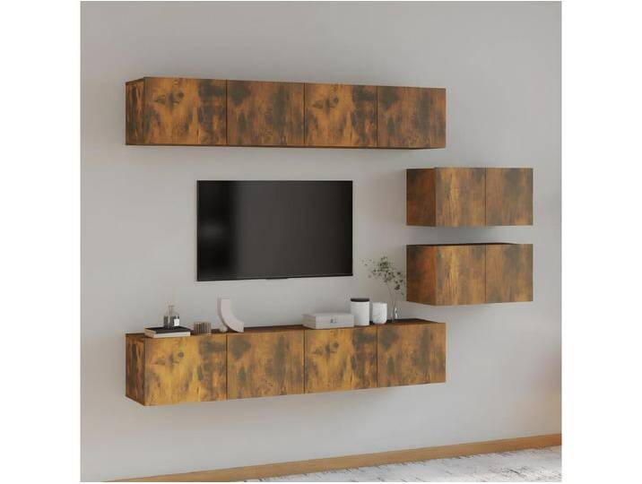 6-tlg. TV-Schrank-Set,TV-Möbel Räuchereiche Holzwerkstoff -gkd755877 von Kauf-Unique Marketplace