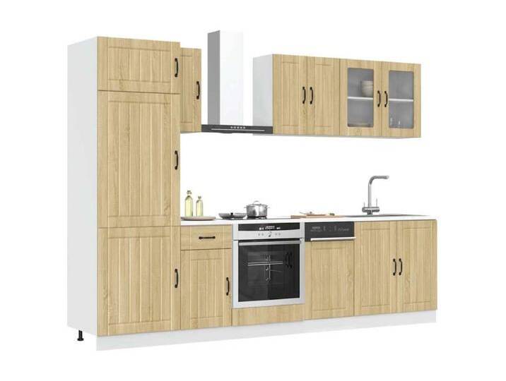 8-tlg. Küchenschrank-Set Lucca Sonoma-Eiche Holzwerkstoff von Kauf-Unique Marketplace