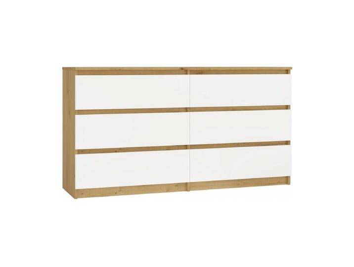 ASTER – Breite Kommode für Schlafzimmer, Wohnzimmer oder Büro – 6 Schubladen – 138x40x75 cm – Handwerks und Weiß von Kauf-Unique Marketplace