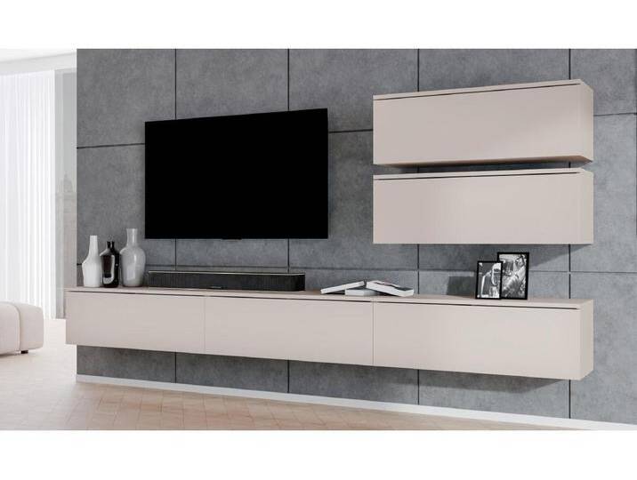 AX LIVING Anbauwand Loriano V Wohnwand beige Kaschmir 500 cm breit von Kauf-Unique Marketplace
