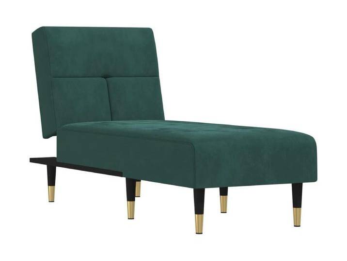Alfta Chaiselongue Dunkelgrün Samt von Kauf-Unique Marketplace