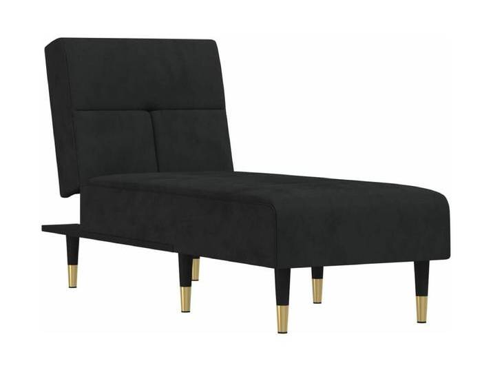 Alfta Chaiselongue Schwarz Samt von Kauf-Unique Marketplace