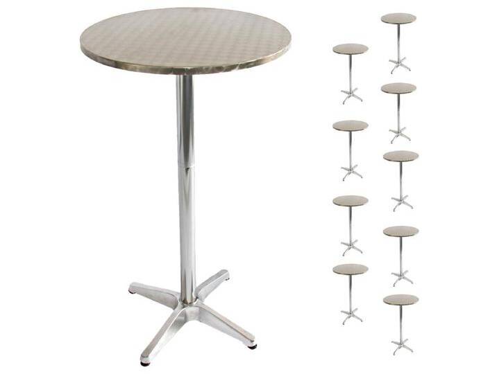 Alu-Stehtisch (10er-Set), Klappbar von Kauf-Unique Marketplace