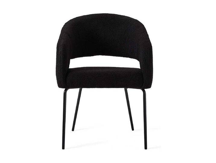 Armlehnstuhl Stuhl Esszimmer aus Boucle Stoff mit vier F��en (2er Set) von Kauf-Unique Marketplace