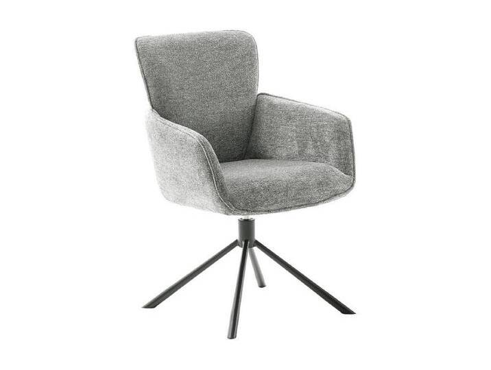Armstuhl Polsterstuhl um 360 Grad drehbar aus Chenillegewebe (2er Set) von Kauf-Unique Marketplace