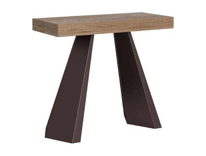 Ausziehbare Konsole 90x40/300 cm Premium Diamond Oak Nature Bear Rahmen von Kauf-Unique Marketplace