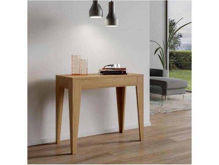 Ausziehbare Konsole 90x42/198 cm Isotta Small Quercia Natura von Kauf-Unique Marketplace