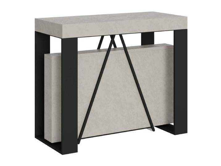 Ausziehbarer Konsolentisch 90x40/300cm Zamat Kaschmir mit Eisenrahmen aus Anthrazit von Kauf-Unique Marketplace