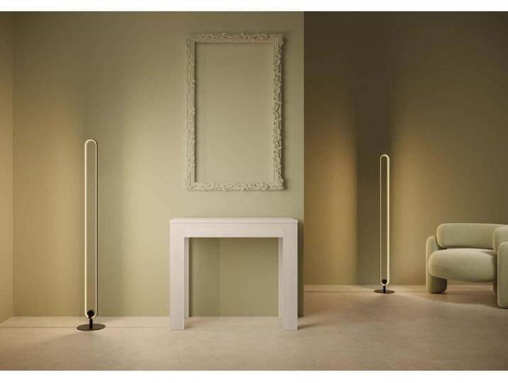 Ausziehbarer Konsolentisch 90x42/302 cm Bora Esche weiß von Kauf-Unique Marketplace