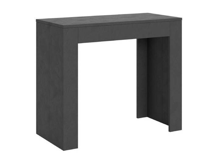 Ausziehbarer Konsolentisch 90x42/302 cm Emy Effekt anthrazit gespachtelt Ausziehbarer Konsolentisch 90x42/302 cm Emy Effekt anthrazit gespachtelt von Kauf-Unique Marketplace
