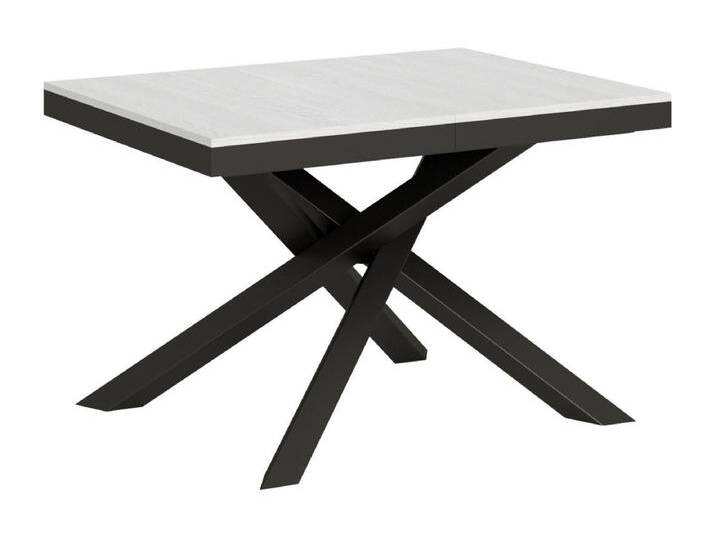Ausziehbarer Tisch 90x120/380 cm Volantis Evolution Gestell Esche weiß Anthrazit von Kauf-Unique Marketplace