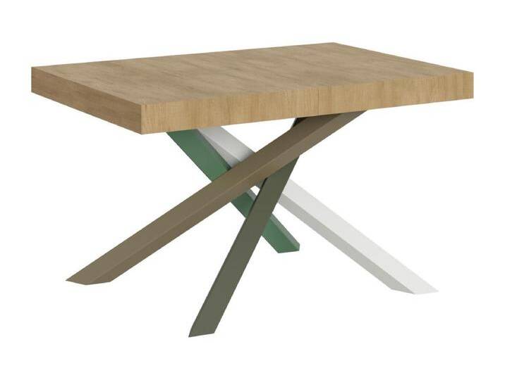 Ausziehbarer Tisch 90x130/390 cm Volantis Quercia Natura Gestell 4/A von Kauf-Unique Marketplace