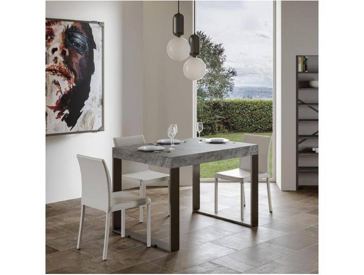 Ausziehbarer Tisch 90x140/244 cm Tecno Premium Zement von Kauf-Unique Marketplace