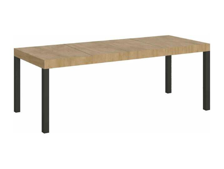 Ausziehtisch 180/440x90 cm Everyday Premium Natur-Eiche mit anthrazitfarbenen Beinen von Kauf-Unique Marketplace