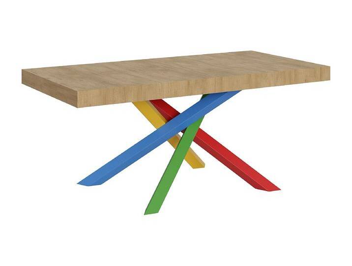 Ausziehtisch 200/304x90 cm Volantis Natur Eiche mehrfarbig Beine 4/B von Kauf-Unique Marketplace