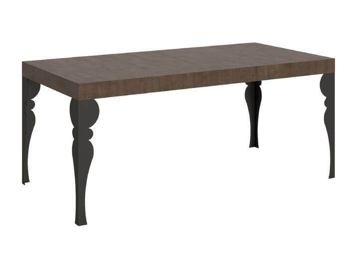 Ausziehtisch 200/460x90 cm Paxon Nussbaum mit anthrazitfarbenen Beinen von Kauf-Unique Marketplace