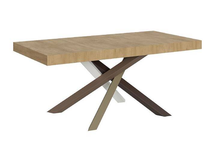 Ausziehtisch 200/460x90 cm Volantis Natur Eiche mehrfarbig Beine 4/C von Kauf-Unique Marketplace