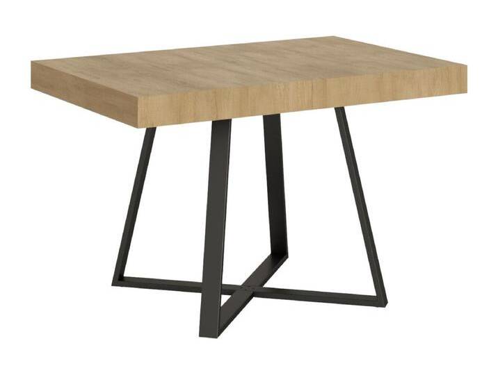 Ausziehtisch 80x120/204 cm Abbraccio Eiche Natur mit Eisenrahmen aus Anthrazit Ausziehtisch 80x120/204 cm Abbraccio Eiche Natur mit Eisenrahmen aus Anthrazit von Kauf-Unique Marketplace