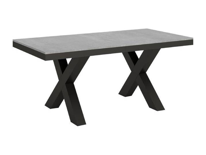 Ausziehtisch 90x180/284 cm Traffic Evolution Zement mit Eisenrahmen aus Anthrazit von Kauf-Unique Marketplace