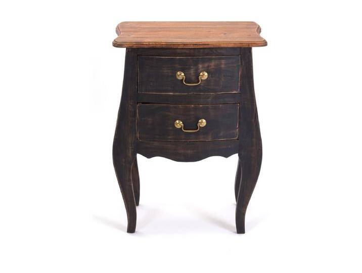 BEISTELLKOMMODE LOUIS Mahagoni Massivholz, mit 2 Schubladen 04 schwarz-natur BEISTELLKOMMODE LOUIS Mahagoni Massivholz, mit 2 Schubladen 04 schwarz-natur von Kauf-Unique Marketplace