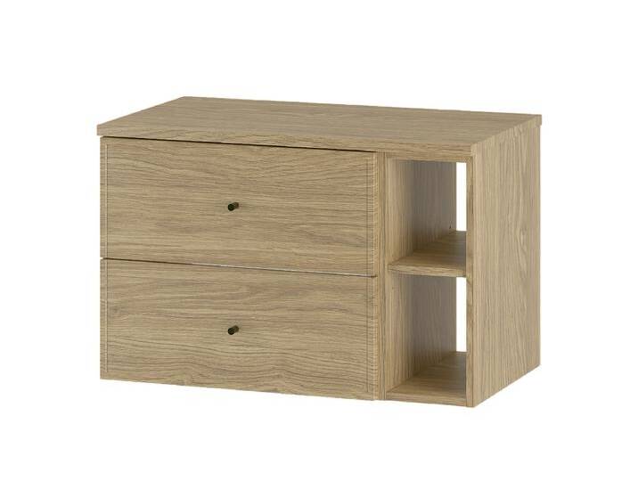 Badezimmer-Set 80 cm Schrank Regal Arbeitsplatte Eiche geölt Marco Badezimmer-Set 80 cm Schrank Regal Arbeitsplatte Eiche geölt Marco von Kauf-Unique Marketplace