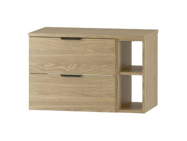 Badezimmer-Set 80 cm Schrank Regal Arbeitsplatte Eiche geölt Pile von Kauf-Unique Marketplace