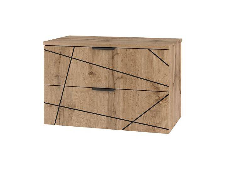 Badezimmer-Set 80 cm Schrank mit Arbeitsplatte Eiche Wotan Wood Badezimmer-Set 80 cm Schrank mit Arbeitsplatte Eiche Wotan Wood von Kauf-Unique Marketplace
