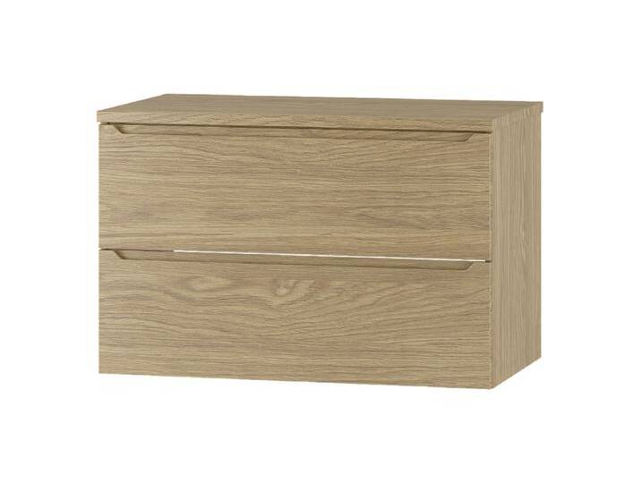 Badezimmer-Set 80 cm Schrank mit Arbeitsplatte Eiche geölt Etna von Kauf-Unique Marketplace