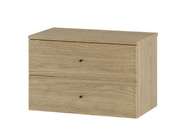 Badezimmer-Set 80 cm Schrank mit Arbeitsplatte Eiche geölt Marco von Kauf-Unique Marketplace