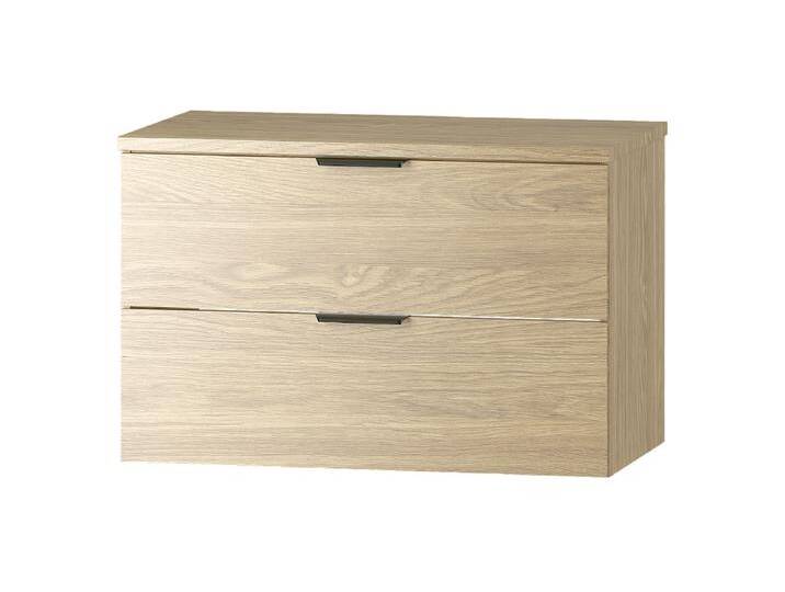 Badezimmer-Set 80 cm Schrank mit Arbeitsplatte Eiche geölt Pile von Kauf-Unique Marketplace