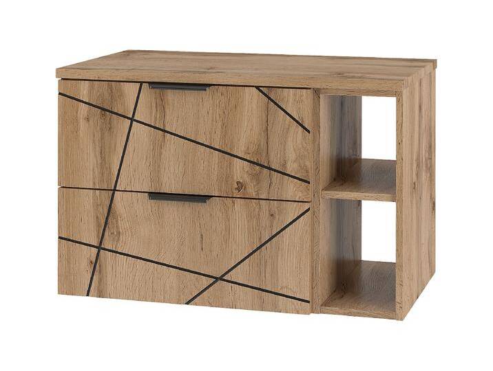 Badezimmer-Set 80 cm Schrank mit Arbeitsplatte und Regal Eiche Wotan Wood Badezimmer-Set 80 cm Schrank mit Arbeitsplatte und Regal Eiche Wotan Wood von Kauf-Unique Marketplace