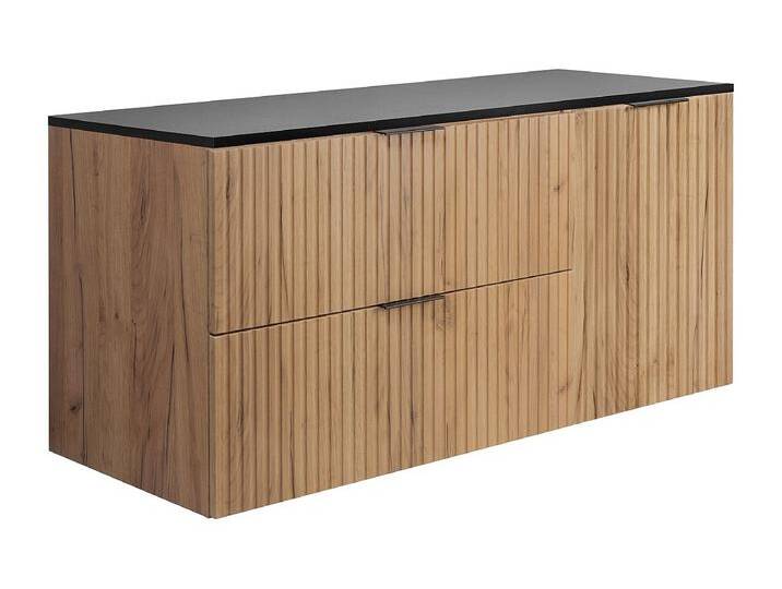 Badezimmer-Set: Schrank mit Schubladen und Schrank mit Türen 57×46×120 cm, Farbe: Eiche Craft / schwarze Arbeitsplatte, schwarzer Griff Badezimmer-Set: Schrank mit Schubladen und Schrank mit Türen 57×46×120 cm, Farbe: Eiche Craft / schwarze Arbeitsplatte, schwarzer Griff von Kauf-Unique Marketplace