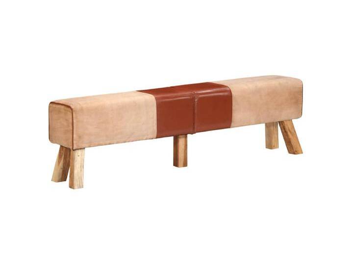 Bank Turnbock-Design Braun 160 cm Echtleder und Canvas von Kauf-Unique Marketplace