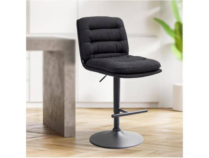 Barhocker Damar Stoff schwarz Barhocker Damar Stoff schwarz von Kauf-Unique Marketplace